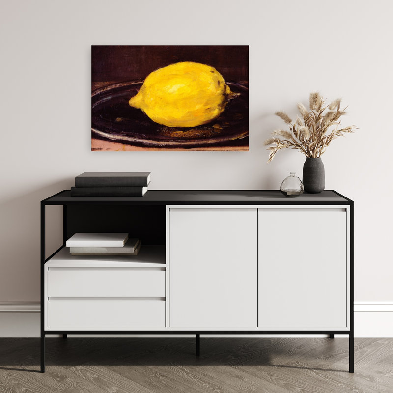 «The Lemon Classic Traditional Contemporary Fruit», reproduction d'art murale, H 16 po x l 24 po