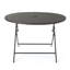 Foldable Round Wicker Dining Table for Outdoor Hosting