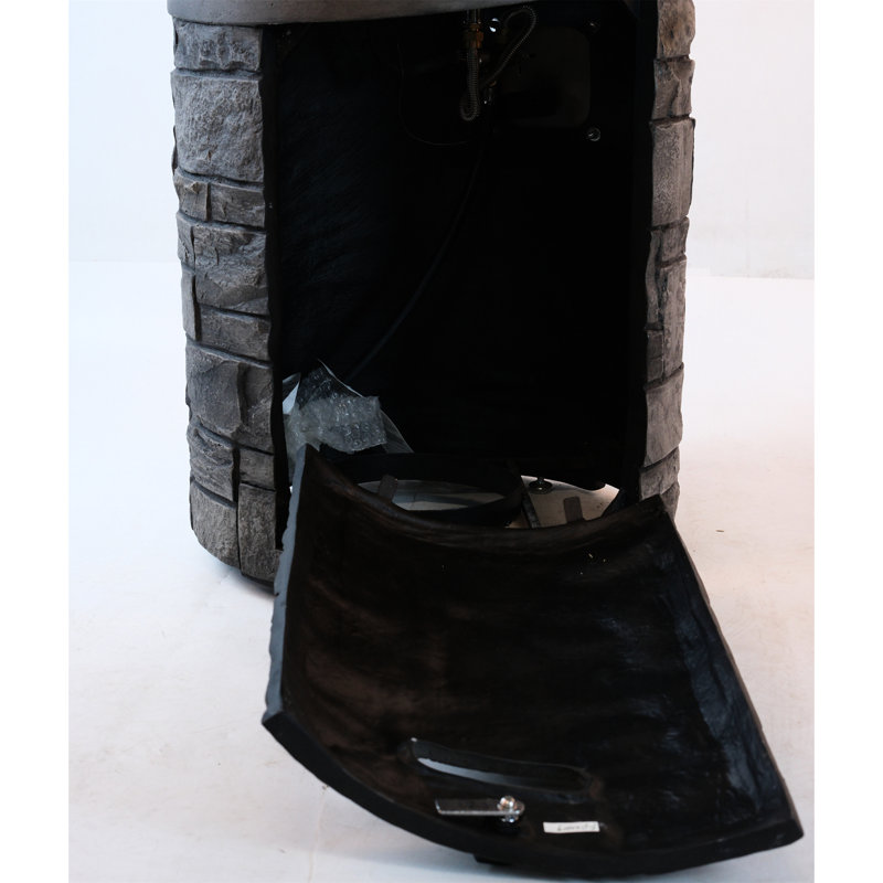 32000 Outdoor Gas Stove, 20 Inch Diameter, With Lava Stones And Rainproof Screen Diameter Burner, , , Cloak
