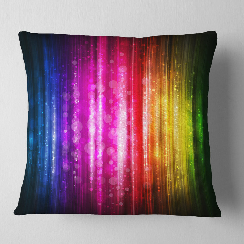 Glowing Background - Abstract Printed Pillow, 16" x 16", Square