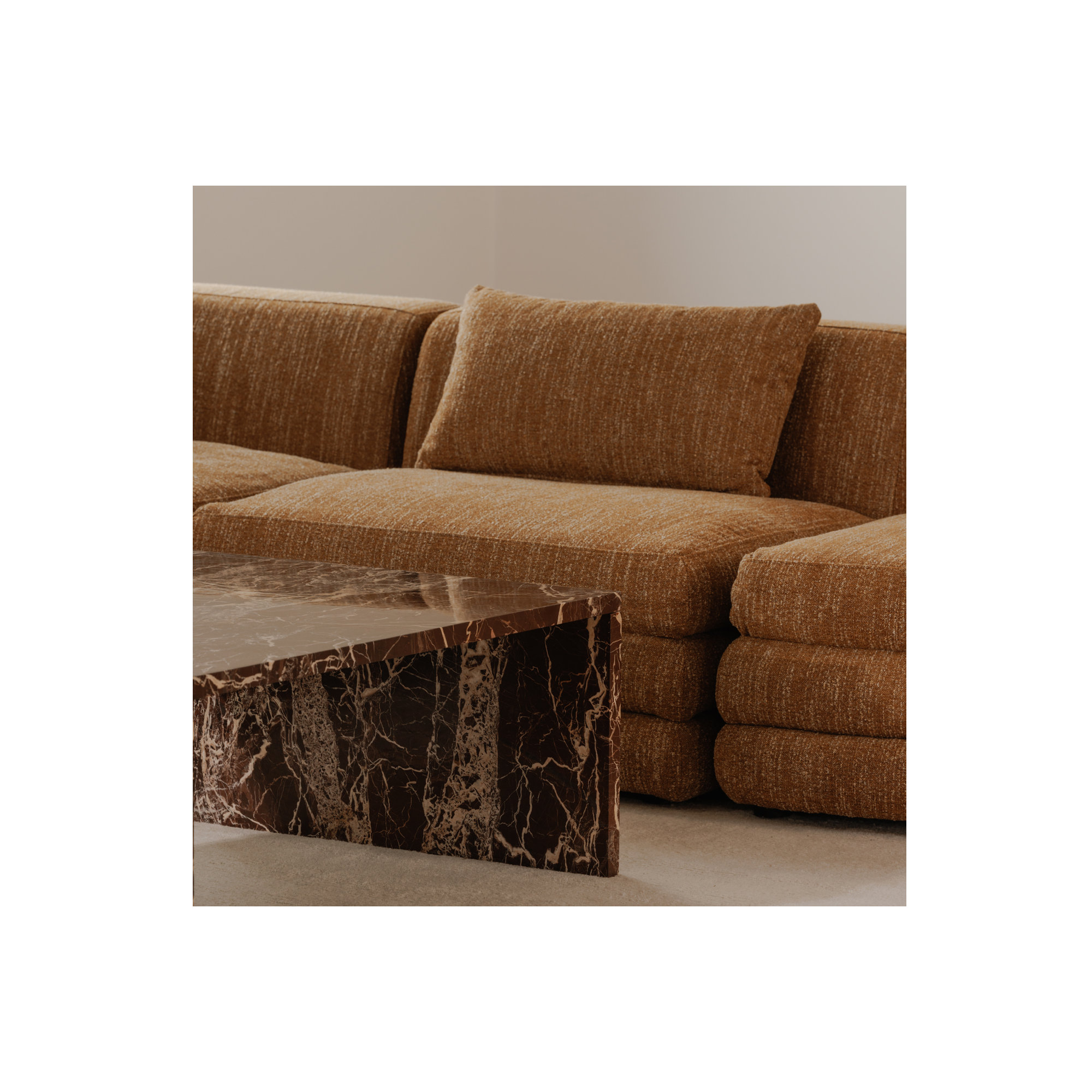 Donia Upholstered Slipper Chair, Amber Glow Mustard Tweed