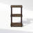 Furinno Turn-N-Tube 2-Tier End Table, Side Table, Walnut/Brown