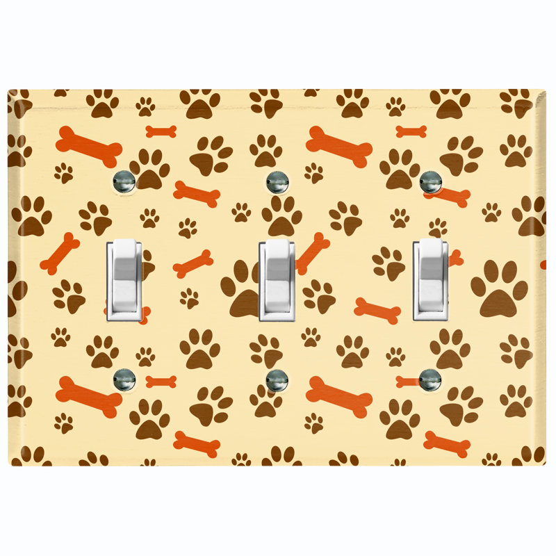 Animals 3 - Gang Toggle Light Switch Standard Wall Plate