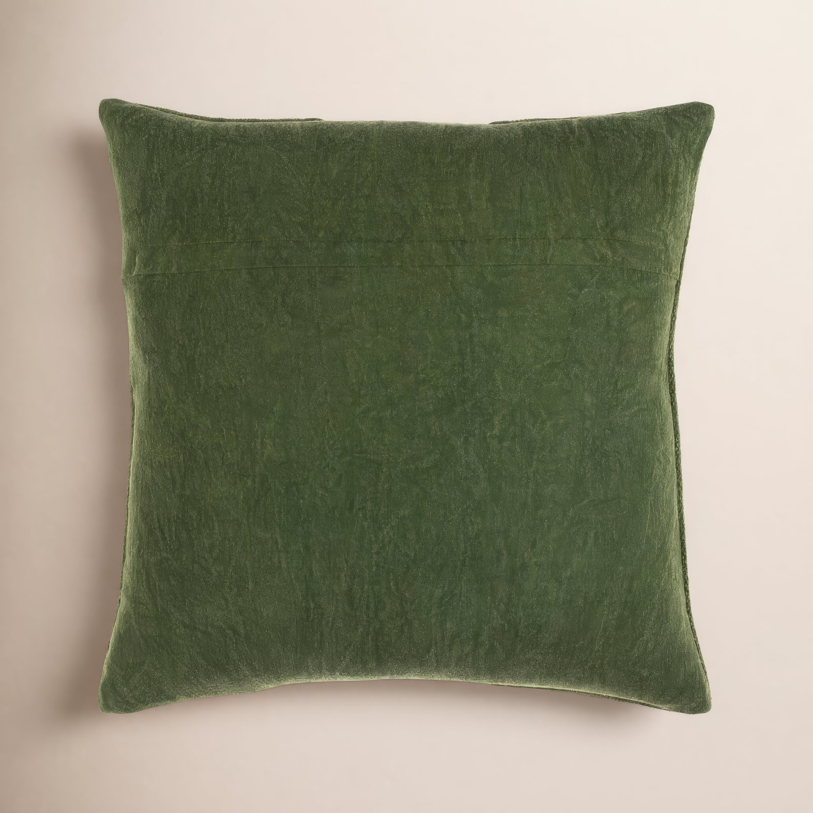 Dunbar Striped Cotton Pillow Cover, 18" x 18", Dark Green
