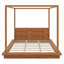 Lit à baldaquin classique en bois à 4 poteaux avec tête de lit-966742024-966742030