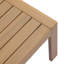Table basse d'extérieur en bois d'acacia avec plateau à lattes Wevron