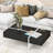 Rectangle High Gloss Surface Cocktail Table-1335672493