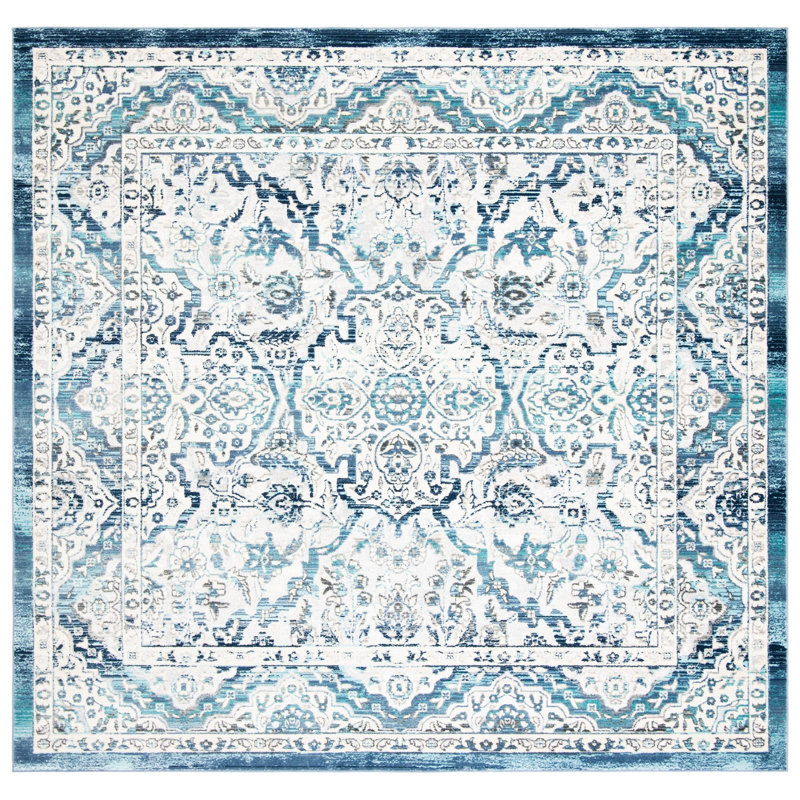 Bruckmann Performance Oriental Rug, Square 6'7"