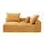 Fauteuil en chenille 2 exquis - doux au toucher, rembourrage en mousse, sans assemblage de tissu et d'usure-600781418
