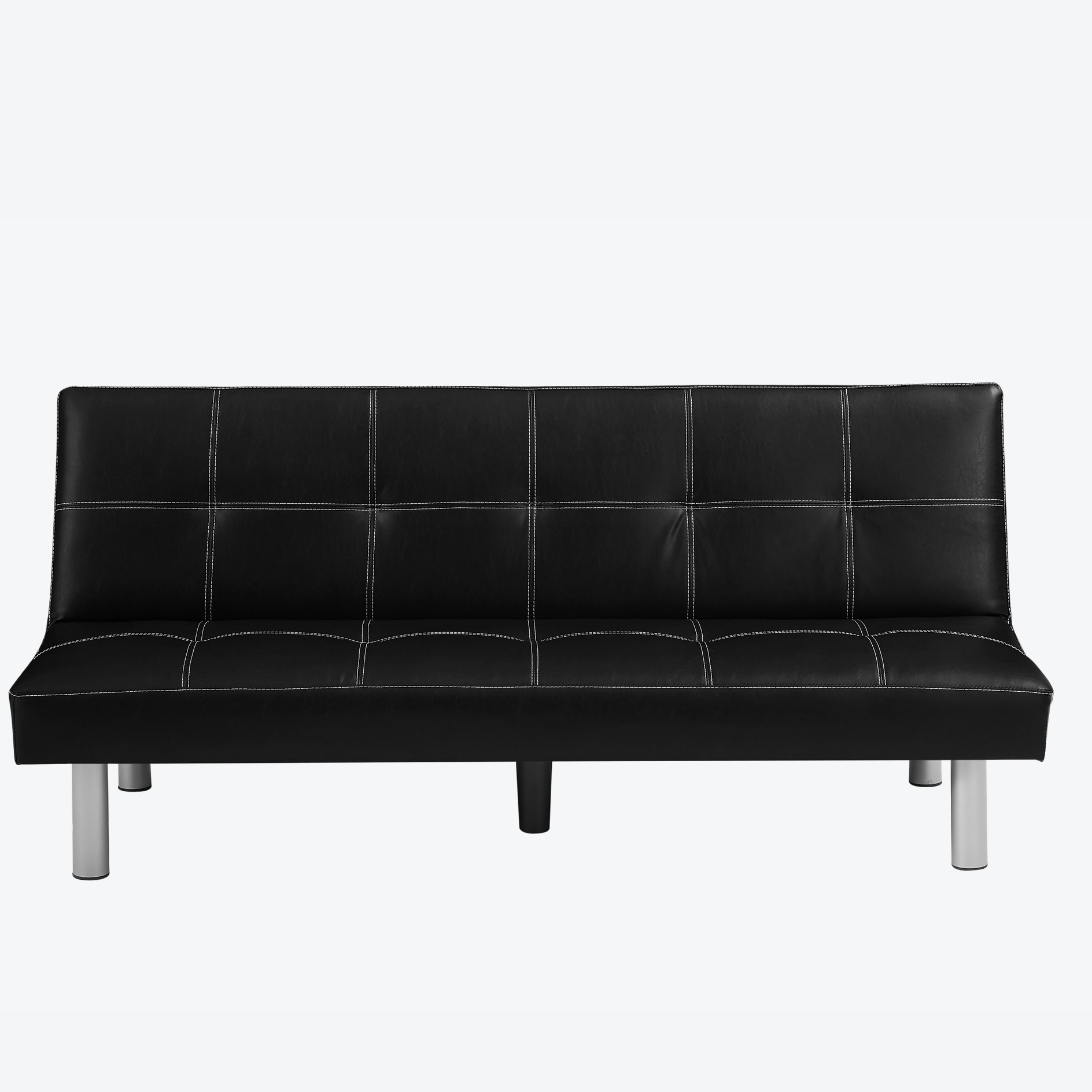 Ebern Designs Falite 66.92'' Vegan Leather Convertible Sofa & Reviews ...