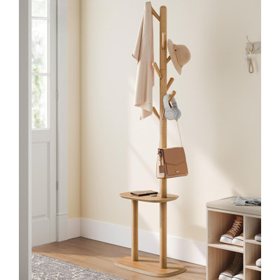 Coat Rack Stand With 8 Hooks