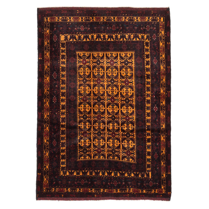 Tapis beige Teimani 4 pi 4 po x 6 pi 1 po