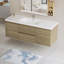 Meuble-lavabo mural de 60 po avec lavabo, meuble-lavabo mural moderne avec lavabo en résine et tiroirs à fermeture en douceur, meuble-lavabo-931654044