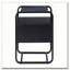 Table d'appoint noire avec plateau en verre