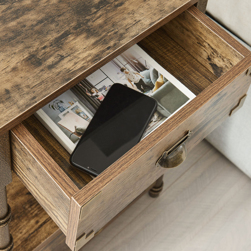 Kempst 15.7'' W Metal Nightstand