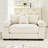 54.3 Inch Oversized Cloud Modular Sectional Couch, Extra-Thick Armrests, Ergonomic Design, Premium Soft Corduroy Fabric, Easy Assembly For Living Rooms And Study, Cream-218916271