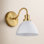 Attleborough Single Light Glass Dimmable Armed Sconce