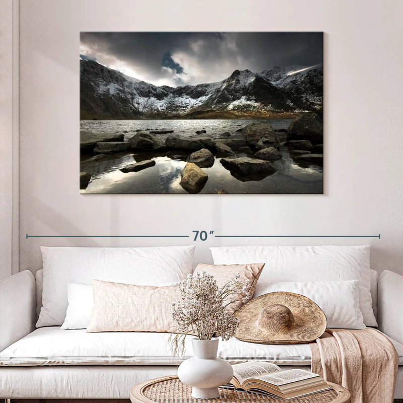 Paysage d'Alvord Cwm Idwal, H 32 po x l 48 po