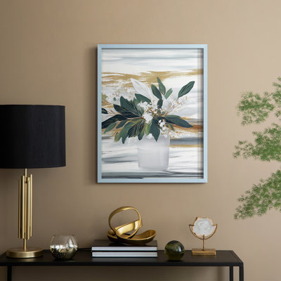 «Christmas Holiday Art» CDXXI, reproduction d'art encadrée - bois massif