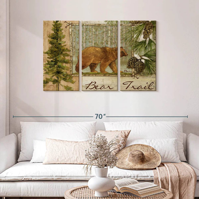 Sentier des ours, H 28 po x l 45 po