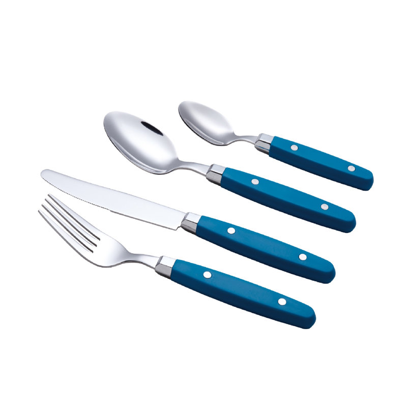 Ensemble de couverts 24 pièces Blimi, service pour 6, Bleu