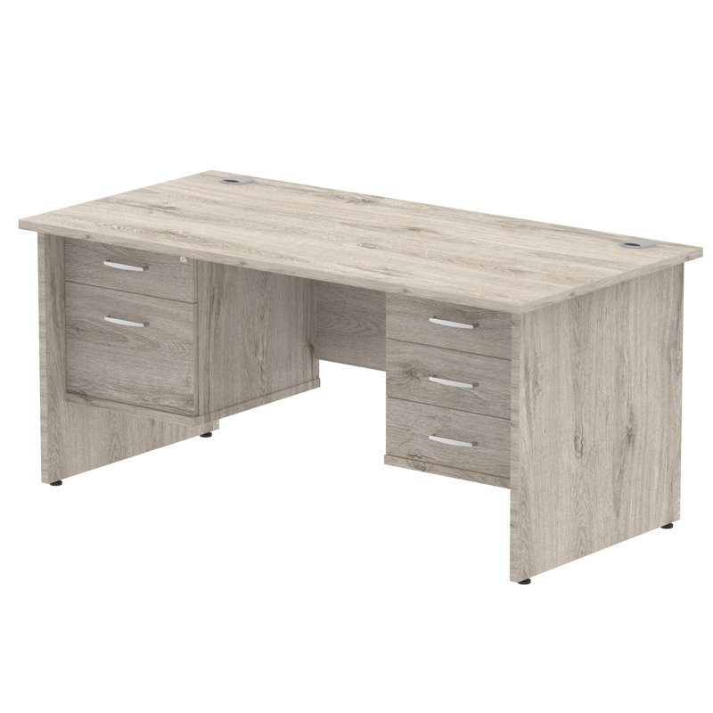 Zetta Solid Wood Base Executive Desk,  73cm H x 160cm W x 80cm D