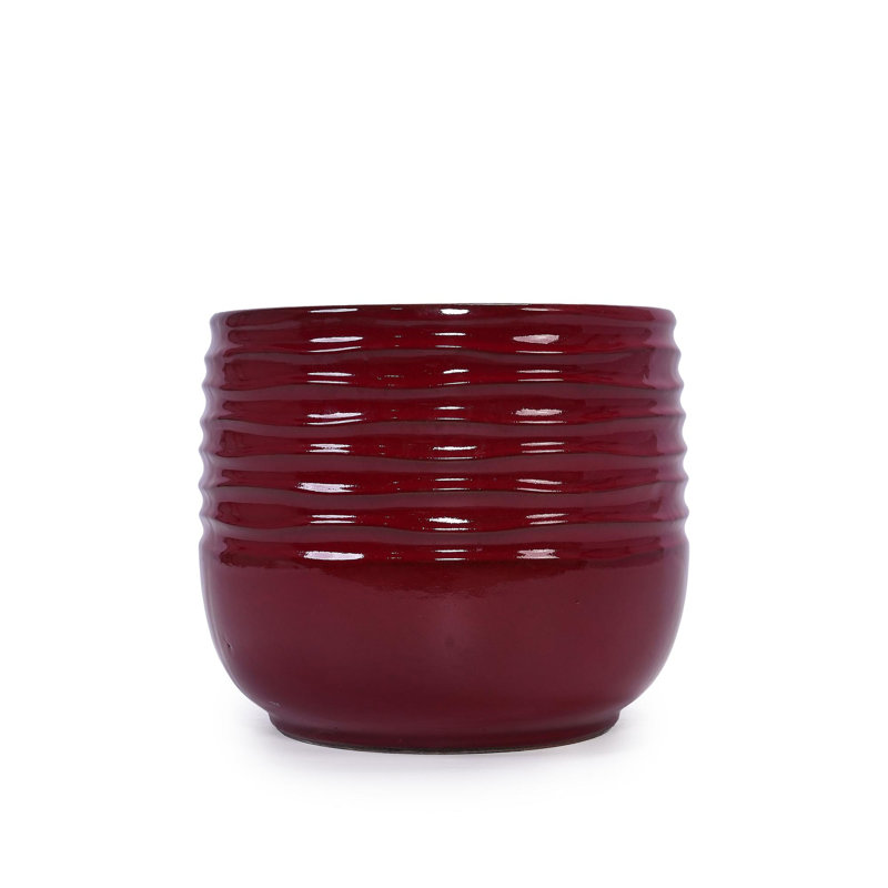 High-quality ceramic flower pots, Bean Paste Red