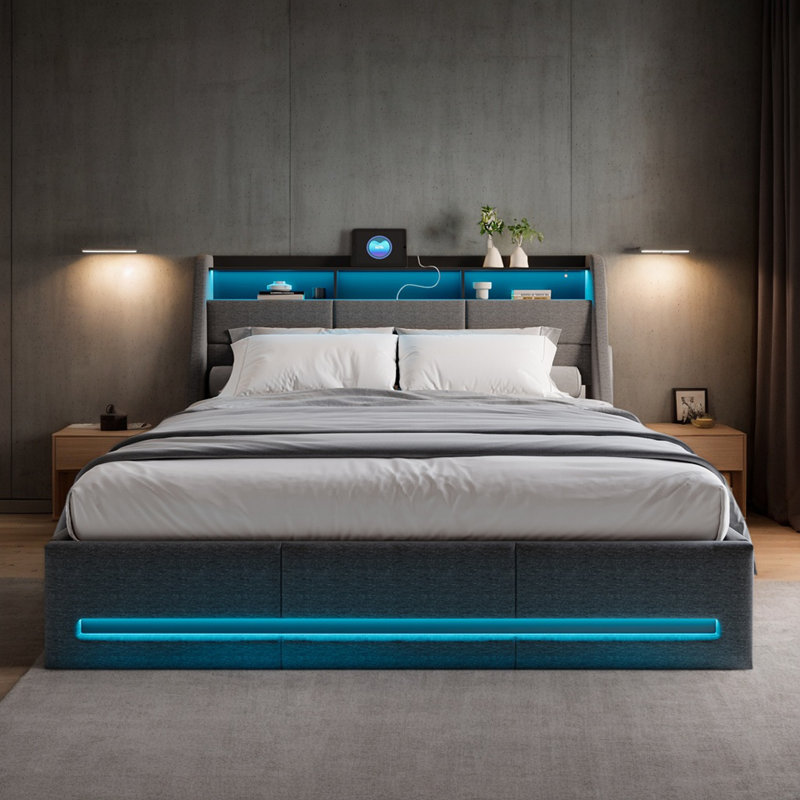 Ottoman Storage Bed, Small Double (4')