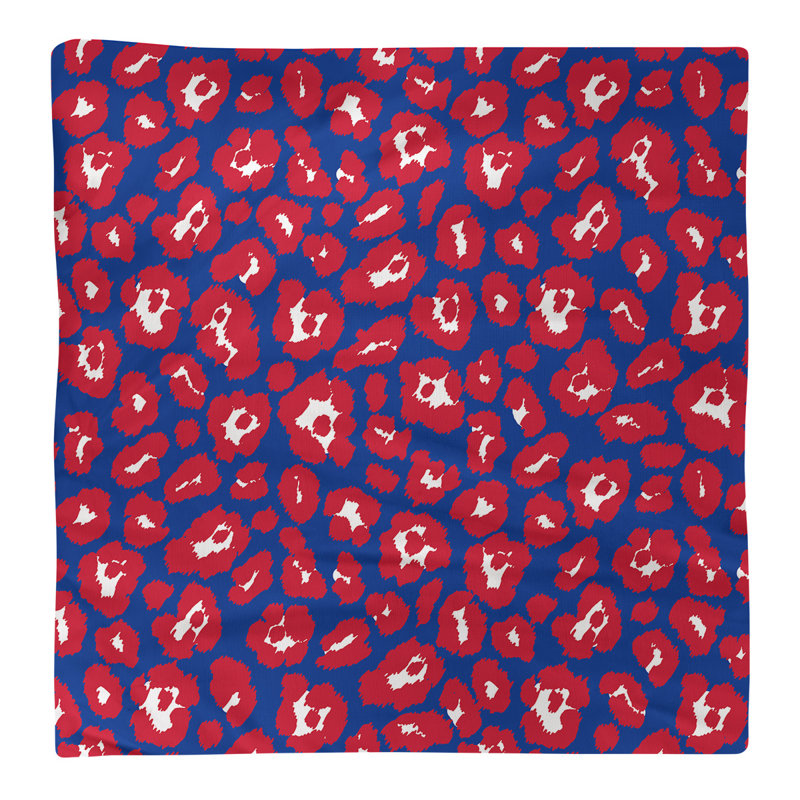 Serviette de table en coton New England, 22 po x 22 po, Bleu / blanc / rouge