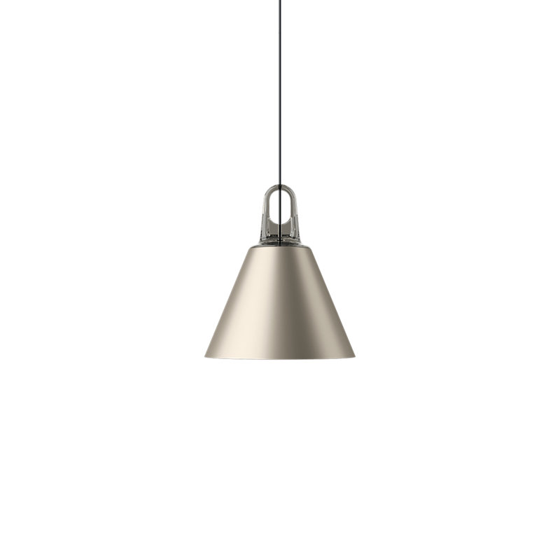 Lodes JIM Cone Suspension Lamp Line-V, Matte Champagne/Gray