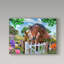 « cheval family », reproduction d’impression sur toile tendue-26857090