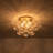 4-light Handcrafted Glass Bubble Semi-flush Mount