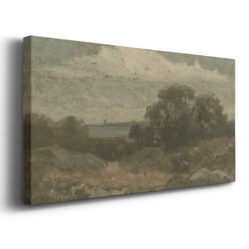 Série abstraite - CMXCVI - Toile tendue avec châssis encadré - Prêt à être accroché, H 25 po x l 49 po