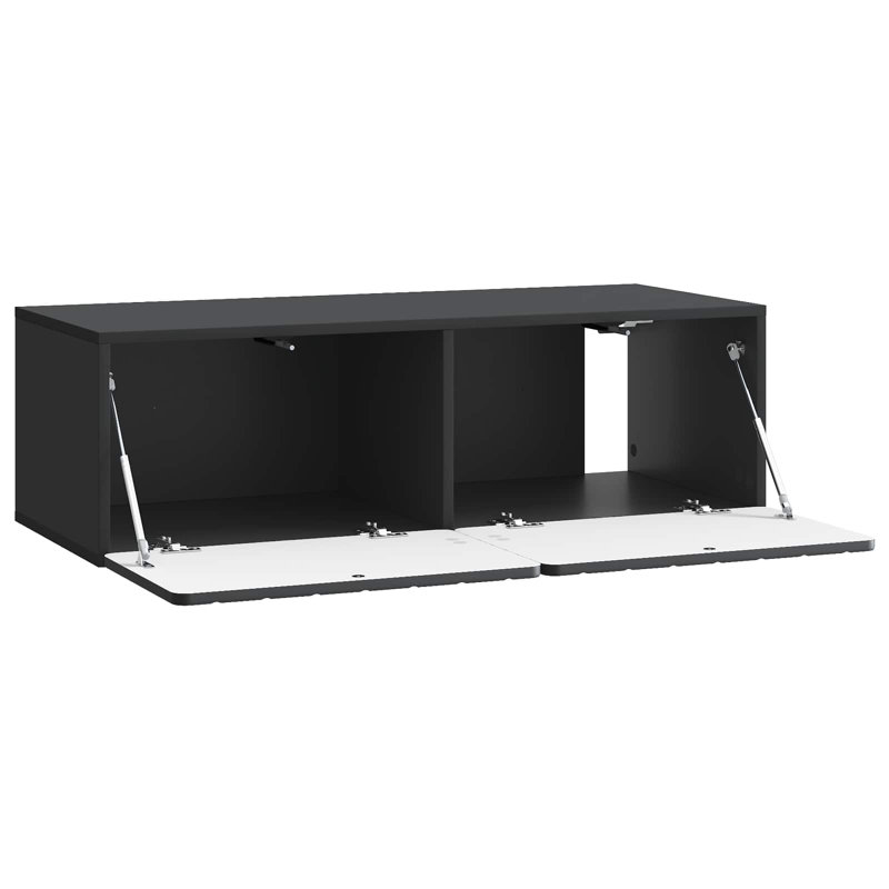 Unfinished TV Stand, Black, 30cm H x 98cm L x 41cm W