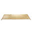 Plateaux en métal martelé Elegance, finition dorée et argentée, fabrication artisanale en aluminium - 32 po x 2 po x 12 po