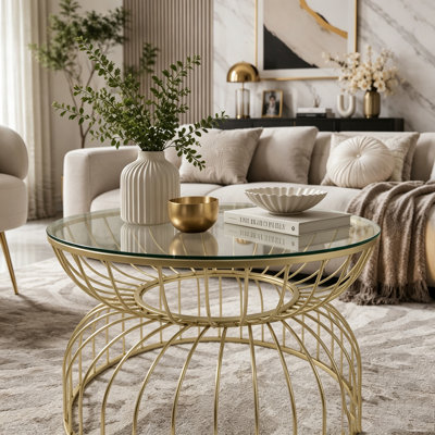 Golden Coffee Table