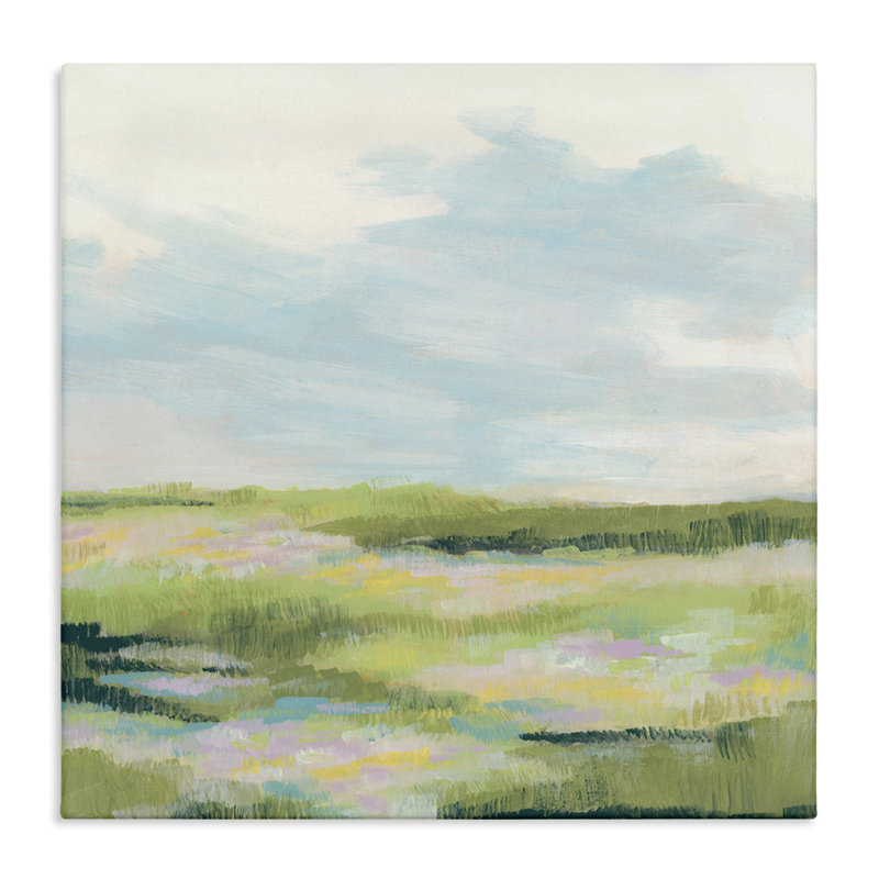 Brushed Meadow & Sky Canvas Wall Art by June Erica Vess, 36" H x 36" W