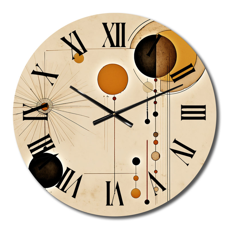 Horloge murale lune en métal, Petit