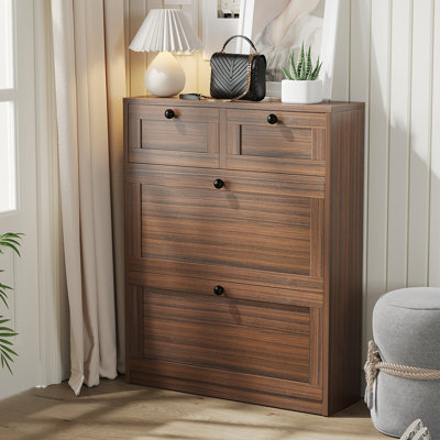 39.3" H 16-Pair Shoe Storage Cabinet
