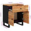 Melksham 50cm W Metal Bedside Table