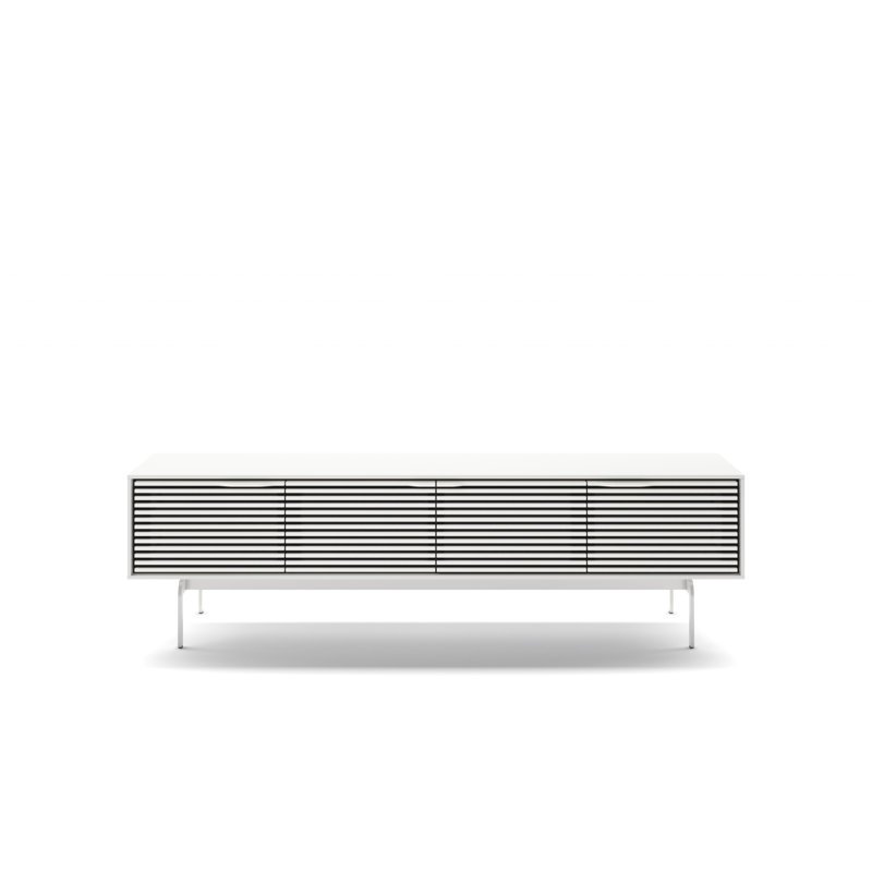 Align Media Console, 23”H x 81”L x 18”W, Satin White