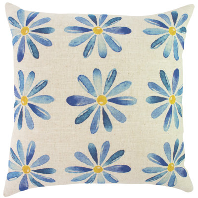 Floral Reversible Throw Pillow