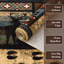Tapis rustique antidérapant lavable à motif animalier-130912399