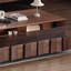 Table basse en bois massif au design rétro-1189996536