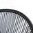 OUTDOOR PATIO WICKER CHAIR, BLACK PE RATTAN & IRON FRAME, SET OF 2