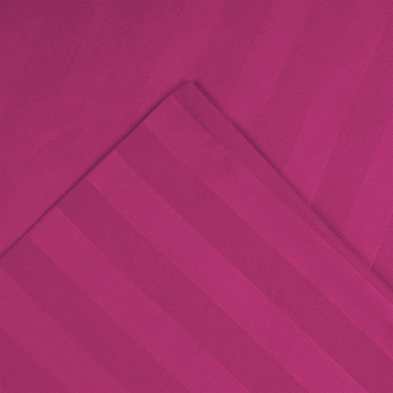 Aspire Homeware Ultra Soft & Breathable Microfiber Striped Pillowcase (Pack Of 2), Pink