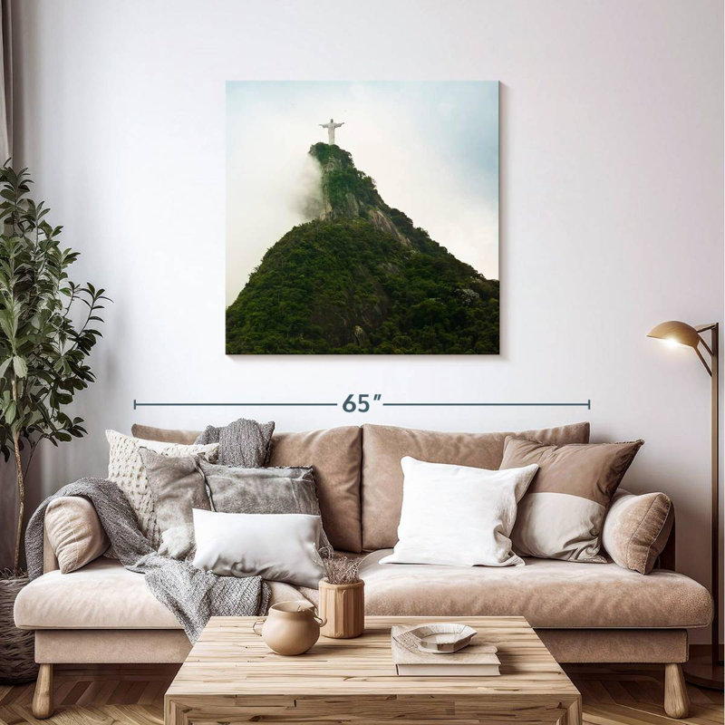 Nicci Christ The Redeemer Mountain, 39" H x 39" W
