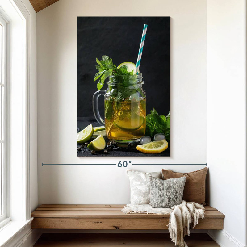 Yarlin Fresh Lemon Mint Tea, 51" H x 34" W