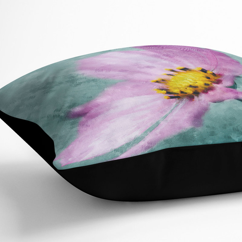 Square Throw Cushion, 55cm H x 55cm W x 20cm D, Black