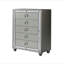 Commode argentée CHLOE GEMSTONE